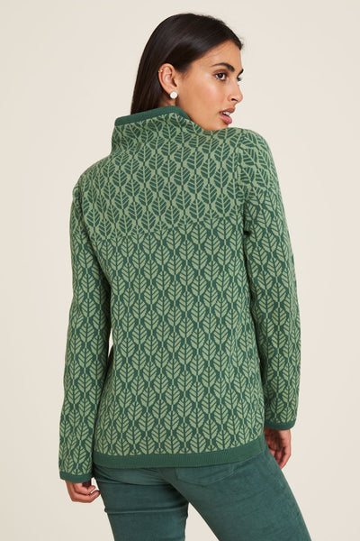 Sweater Mira Green Leaves