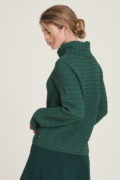 Woven Turtleneck Sweater Emerald Green  **Only 1 Left in L**
