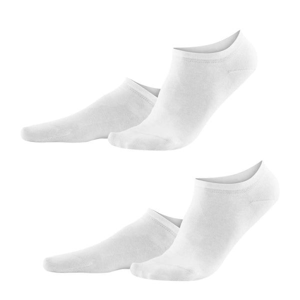 Living Crafts Ankle Socks 2-Pack Solid White