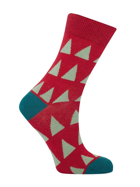 KO Triangle Socks Red